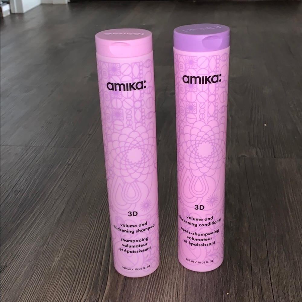 Amika 3D shampoo and conditioner